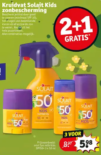 Kruidvat Kruidvat Solait Kids zonbescherming assortiment aanbieding