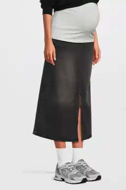 Wehkamp LOVE2WAIT zwangerschaps spijkerrok grey denim aanbieding