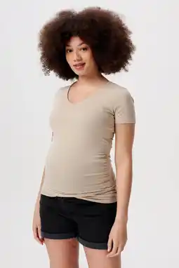 Wehkamp Noppies zwangerschapsshirt Jadie zand aanbieding