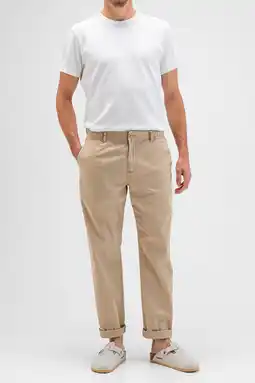 Wehkamp Butcher of Blue slim fit chino Marvin sahara beige aanbieding