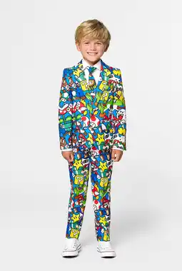 Wehkamp OppoSuits kostuum Super Mario met all over print multi aanbieding