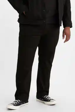 Wehkamp Levi's Big and Tall slim fit jeans Plus Size black denim aanbieding