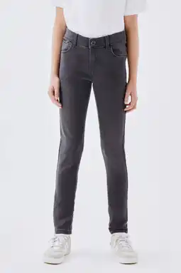 Wehkamp NAME IT KIDS skinny jeans NKFPOLLY dark grey denim aanbieding