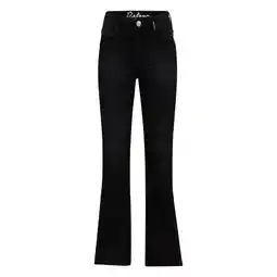 Wehkamp Retour Jeans high waist flared jeans MIDAR black denim aanbieding