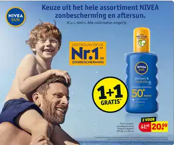 Kruidvat Nivea Sun 2*200ml aanbieding