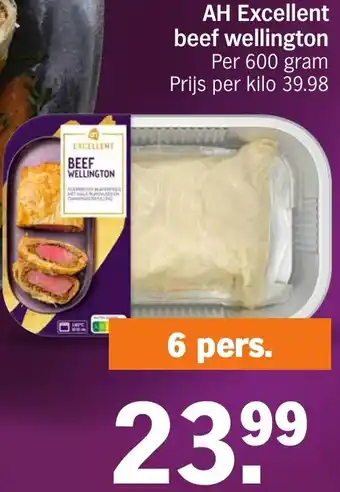 Albert Heijn AH Excellent beef wellington aanbieding