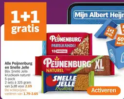 Albert Heijn Alle Peijnenburg en Snelle Jelle aanbieding