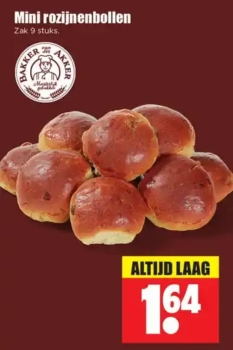 Dirk Mini rozijnenbollen aanbieding