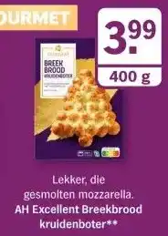 Albert Heijn AH Excellent Breekbrood kruidenboter** aanbieding