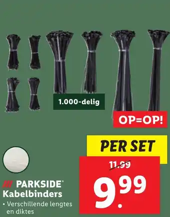 Lidl PARKSIDE Kabelbinders aanbieding