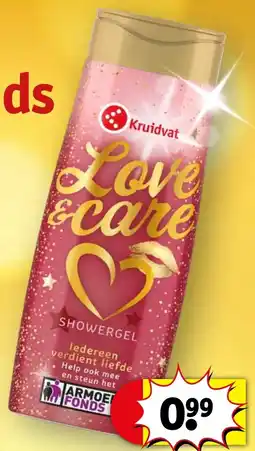 Kruidvat Kruidvat Love &care showergel aanbieding