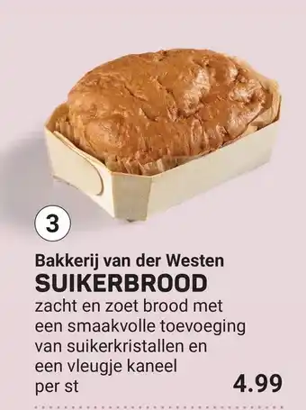 Ekoplaza Bakkerij van der Westen SUIKERBROOD aanbieding