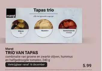 Ekoplaza Marqt TRIO VAN TAPAS aanbieding