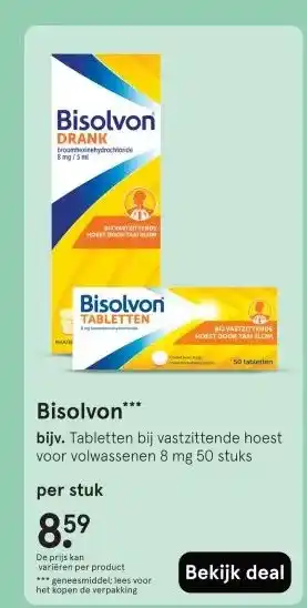 Etos Bisolvon*** aanbieding