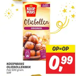 Dekamarkt Koopmans oliebollenmix aanbieding