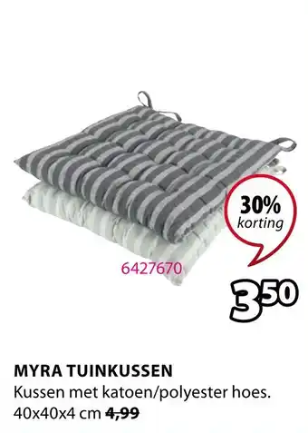 Jysk Myra tuinkussen 40x40x4cm aanbieding