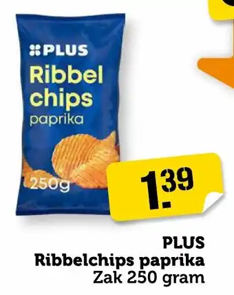 Coop PLUS Ribbelchips paprika aanbieding