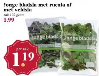 MCD Supermarkt Jonge bladsla met rucola of met veldsla aanbieding