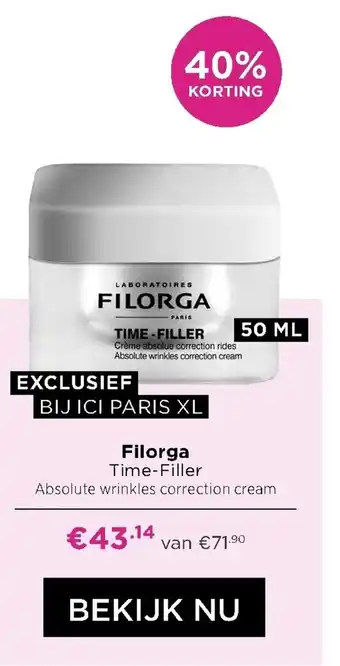 ICI Paris XL Filorga Time-Filler 50ml aanbieding