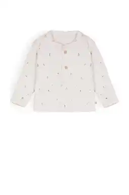 Wehkamp Petite Maison baby longsleeve Ko met all over print offwhite aanbieding
