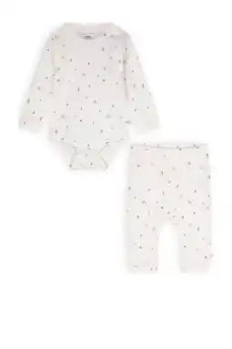Wehkamp Petite Maison romper + broek Stormy wit aanbieding
