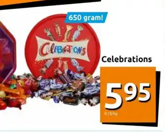 Action Celebrations 650 gram aanbieding