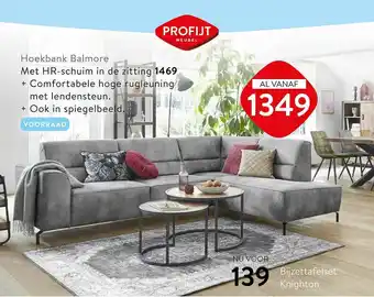 Profijt Meubel Hoekbank Balmore Of Bijzettafelset Knighton aanbieding