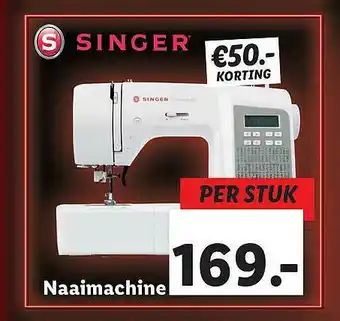 Lidl Singer Naaimachine €50.- Korting aanbieding