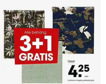 Kwantum Alle Behang 3+1 Gratis aanbieding