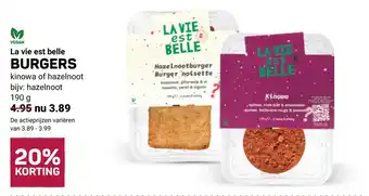 Ekoplaza La vie est belle BURGERS aanbieding