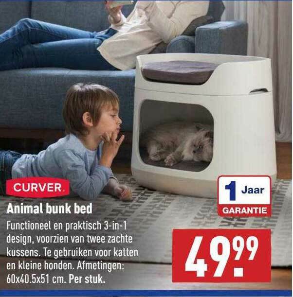 Curver Animal Bunk Bed aanbieding bij ALDI