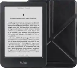 Coolblue Kobo Clara BW Zwart + BlueBuilt Book Case Zwart aanbieding