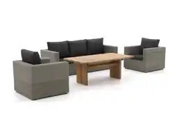 Kees Smit Intenso Carpino/ROUGH-L dining loungeset 4-delig aanbieding