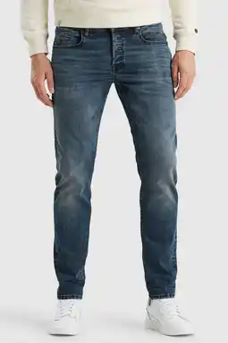 Wehkamp Cast Iron tapered fit jeans Shiftback strong blue overdye aanbieding
