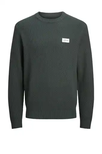 Wehkamp JACK & JONES ORIGINALS gebreide trui grijs aanbieding