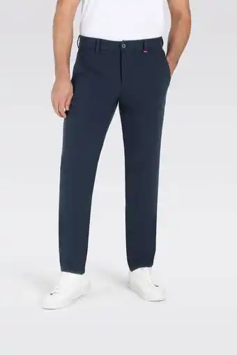 Wehkamp MAC straight fit chino Fly and Drive donkerblauw aanbieding