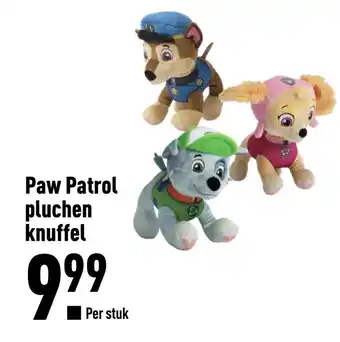 ALDI Paw Patrol pluchen knuffel aanbieding