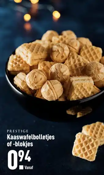 ALDI Kaaswafelbolletjes of -blokjes aanbieding