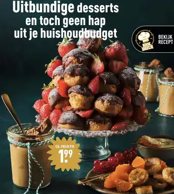 ALDI Uitbundige desserts en toch geen hap uit je huishoudbudget aanbieding