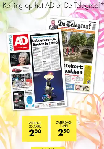 The Read Shop Korting op het ad of de telegraf aanbieding