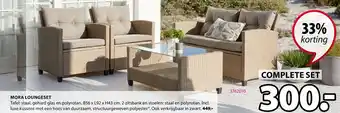 Jysk Mora loungeset aanbieding