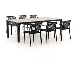 Kees Smit Forza Cali/Fidenza 220cm dining tuinset 7-delig stapelbaar aanbieding