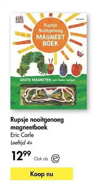 The Read Shop Rupsje ooitgenoeg-magneetboek-eric-carle aanbieding