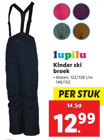 Lidl Lupilu kinder ski broek aanbieding