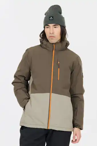 Wehkamp Whistler ski-jack Drizzle olijfgroen/beige aanbieding