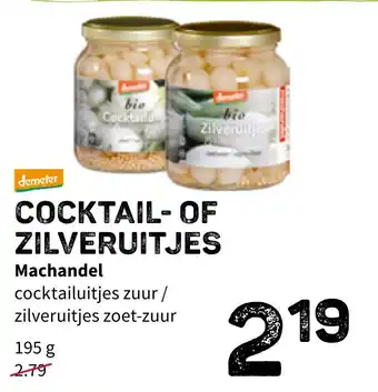 Ekoplaza Cocktail- Of zilveruitjes machandel 195g aanbieding