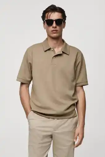 Wehkamp Mango Man regular fit polo kakigroen aanbieding