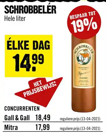 Dirck 3 Schrobbelér aanbieding