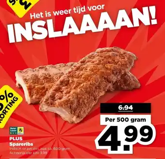 PLUS PLUS Spareribs aanbieding