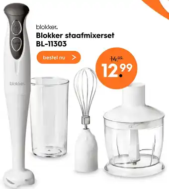 Blokker Blokker staafmixerset BL-11303 aanbieding